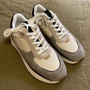 New Madewell Kickoff Sneakers, Size 9, Canvas & Suede